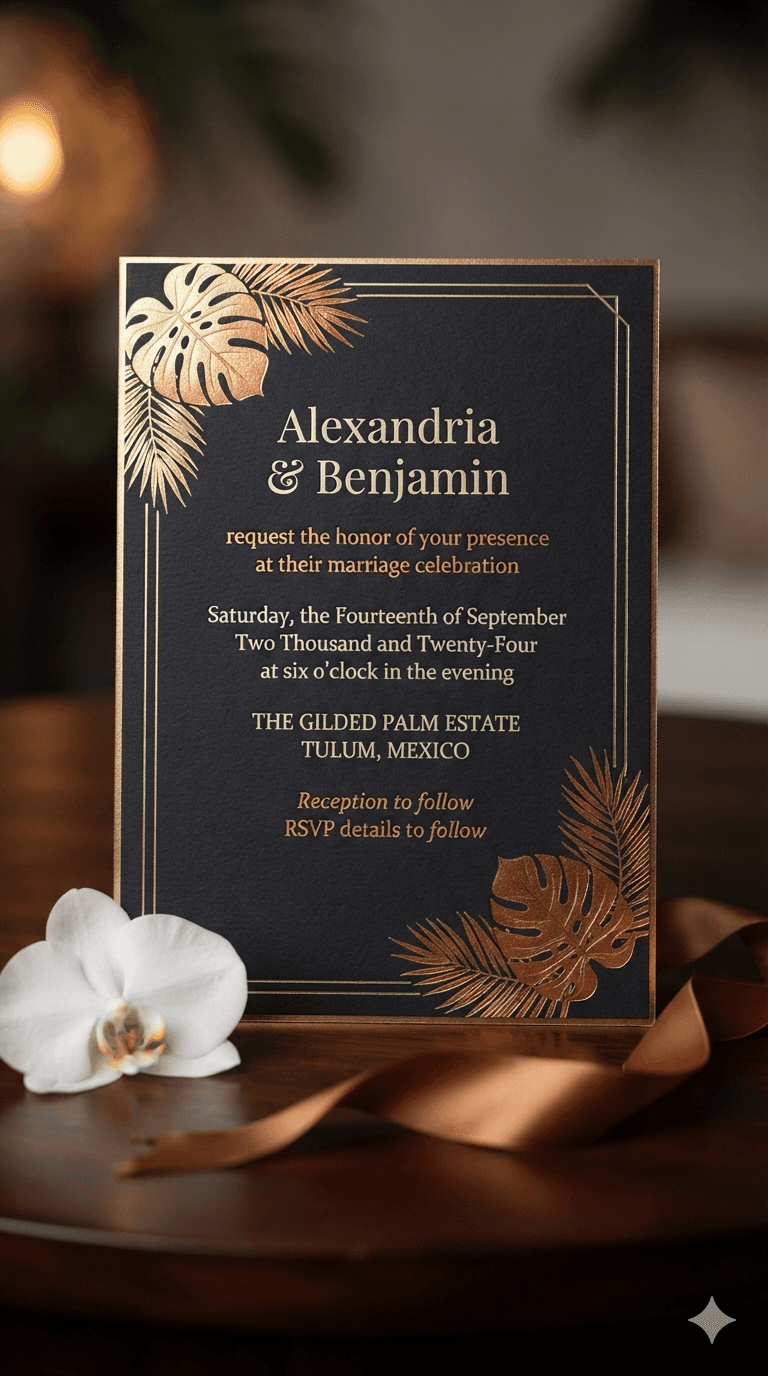 Tropical Gilded Formal